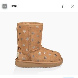 UGG Brown Boots with Metallic Stars